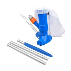 Set de aspirator de piscină cu sac, 5 piese cu mâner telescopic, aspirator manual de piscină, set de curățare a piscinei, aspirator de piscină, aspirator de piscină - Grădină