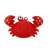Jucărie de baie crab roșu cu pete galbene