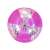 Rosa Glitzer-Strandball, vollständige Ansicht