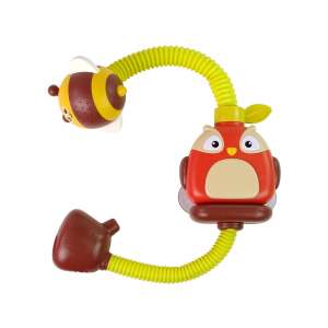 Eulen- und Bienen-Bade-Spielzeug-Set, Wasserspritzen, Saugnäpfe, Spaß beim Baden, 18 Monate+ - Lean Toys