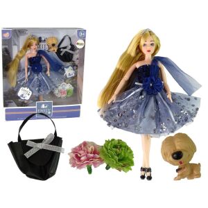 Baba Emily doll set with puppy, purse, and flowers - Nonbrand Baba