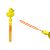 Yellow duck bubble blower wand close up - Szappanbuborékok sárga kacsa Sound 29 cm