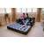 Couple relaxing on Bestway inflatable sofa bed in living room