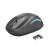 Trust Yvi FX Wireless Mouse, black wireless mouse with blue light, 800-1600 DPI, 8 meter range