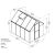 Palram Multiline 6x8 Gewächshaus Maßdiagramm