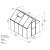 Palram Multiline 6x8 Polycarbonat-Gewächshaus Abmessungen, zeigt die Größe und Merkmale des Gewächshauses