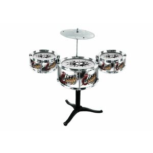 KINGMEDA Jazz Zestaw Perkusyjny dla Dzieci z 3 Bębnami i Talerzem - Lean Toys Gra na instrumencie muzycznym