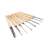 Scheppach 8-piece chisel set, wood carving tools