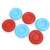 Bestway Arcade Shield inflatable pool game frisbees, 3 red and 3 blue