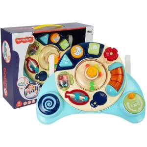 Interaktív babapanel zenével és állati hangokkal kék 8498