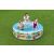 Kinder spielen im aufblasbaren Bestway-Pool mit Tiermotiven