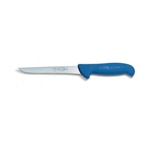 Dick ErgoGrip Ausbeinmesser, 13 cm, gerade Klinge, blauer Griff