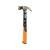 Fiskars IsoCore curved hammer, 20 oz, with black and orange handle