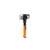 Fiskars IsoCore demolition hammer, medium size, with orange and black handle