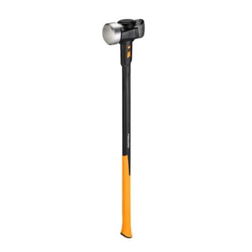 Fiskars IsoCore™ XL kőtörő kalapács, fekete-narancs színű nyél, ezüst fej
