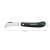 Fiskars K62 grafting knife, black handle, stainless steel blade, dimensions