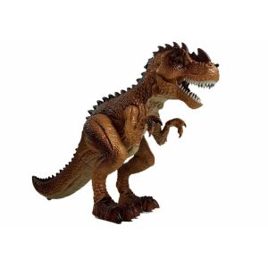 T-Rex Dinosaurier Spielzeug mit Sound- und Lichteffekten, braun - Lean Toys