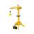 Sárga játék építőipari daru távirányítóval, 360 fokos forgatással, emelő és leeresztő funkciókkal, gyerekeknek
