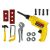 Zestaw wkrętaków z młotkiem i wiertarką DIY 70976550
