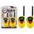 Learn Toys Sárga Walkie Talkie 2 darabos szett gyerekeknek, 100m hatótávolság