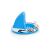 Bestway Zebra Shark Fin Sunshade Pool Isolated
