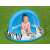 Bestway Zebra Kiddie Pool with Canopy, child playing in the pool