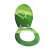 Pepita MDF toilet seat with slow-closing lid - Leaf #green