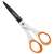 Fiskars Titanium Non-Stick Scissors, 17cm, white and orange