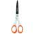 Fiskars Titanium Non-Stick Scissors, 17cm, white and orange