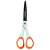 Fiskars Titanium Non-Stick Scissors, 17cm, white and orange