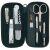 DUP HYNEK men's manicure set with Solingen scissors in black leather case