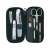DUP HYNEK men's manicure set with Solingen scissors, 8 piece set in black leather case
