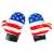 Gyermek box kesztyűk, amerikai zászló mintával