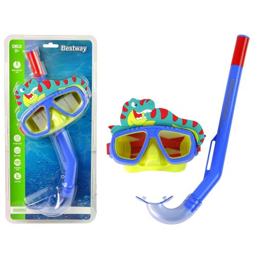 Blaue Bestway-Tauchmaske mit Haustierschlauch 24059 146088571
