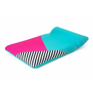 Bestway Inflatable Pool Mattress with Cover, colorful design, angled view on white background - Camping Mat