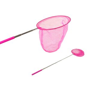 Pillangóháló rovarháló összecsukható teleszkópos 85 cm rózsaszín 15098 146087229 - Lean Toys
