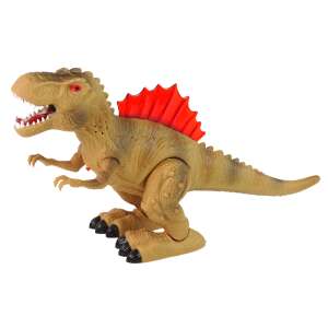 Spray Flame Tyrannosaurus Rex Dinosaurierspielzeug, braun und rot, geht, brüllt und spuckt Feuer, batteriebetrieben, für Kinder ab 3 Jahren - Lean Toys