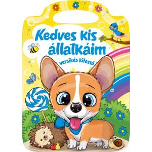 Színezőkönyv kutyával, Kedves kis állatkáim - Versikés kifestő - Gyermek & Ifjúsági könyv