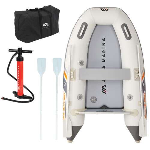 Aqua Marina Deluxe U-Type 3 személyes Csónak kiegészítőkkel 250cm #fehér-szürke