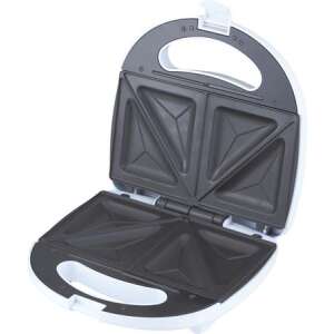 Momert 2017 Sandwichmaker, weiß, offen, Antihaft-Platten - Sandwichmaker