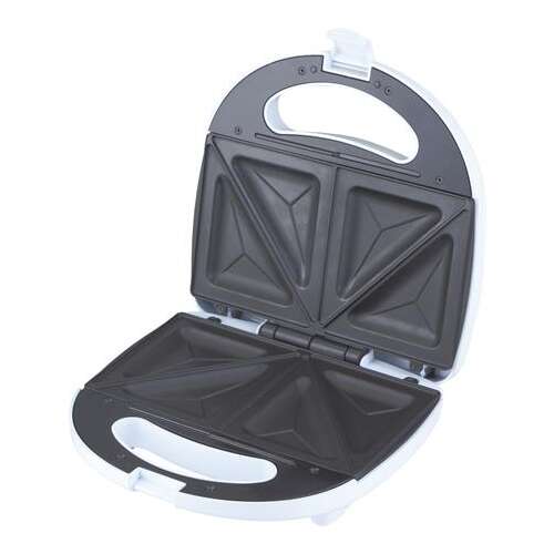 Momert 2017 sendvič toster, bijela, otvoren, ploče s neprijanjajućim premazom