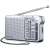 Panasonic RF-P150D AM FM portable radio with telescopic antenna