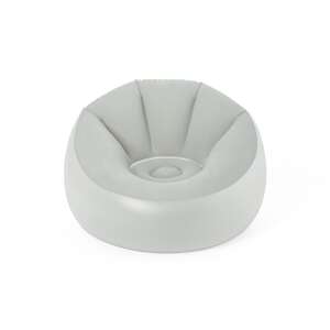 Bestway inflatable LED air chair, grey, front view - Beach Mat, Beach Lounger