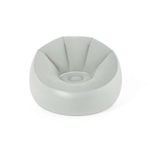 Bestway inflatable LED air chair, grey, front view