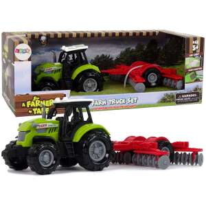 Zöld traktor a farmon hangokkal 11114 71028980 Munkagépek gyerekeknek