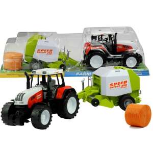 Óriás valósághű traktor pótkocsival 65 cm 0946 71029019 Munkagépek gyerekeknek