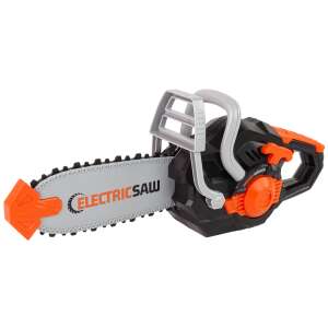 Fekete és narancssárga játék láncfűrész gyerekeknek, szimulációs játék, elektromos fűrész, hanghatások, biztonságos gyerekeknek - Barkácsolás, Autópálya & Parkolóház és Figura