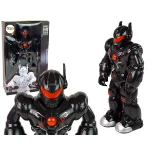 Interaktív Robot Walks Sound Fények fekete 15161, fekete robot játék fényekkel és hangokkal, járó robot játék gyerekeknek, robot játék fiúknak, robot játék lányoknak - Nonbrand Interaktív gyerek játék