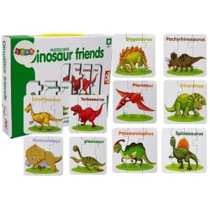 Oktatási puzzle angol dinoszauruszok 7812