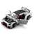 CaDA R35 Super Car Bauset, weiß, ferngesteuert, mit geöffneten Türen und Motorhaube, zeigt Motordetails